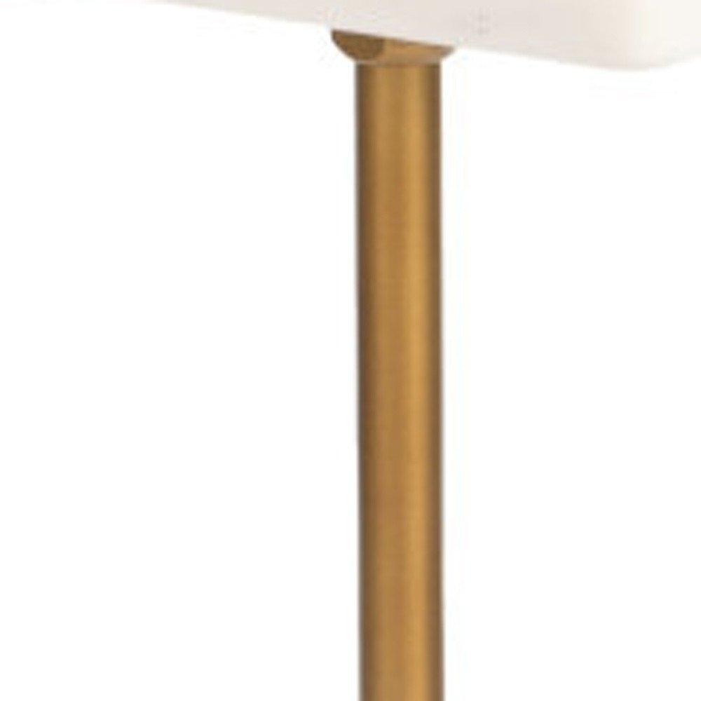 White Marble Free Form Pedestal End Table - 22-inch