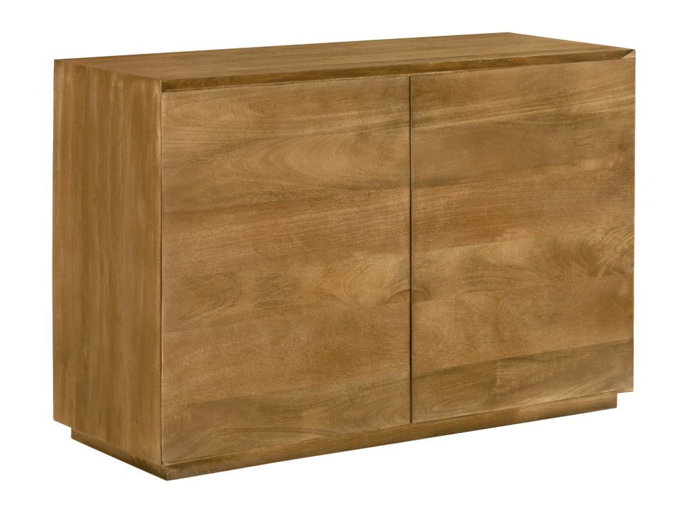 Tan Distressed Solid Wood Sideboard Soft Close with Two Doors - 48-inch