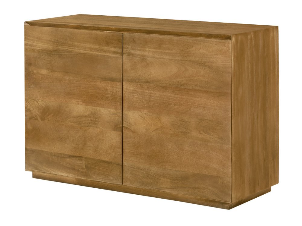 Tan Distressed Solid Wood Sideboard Soft Close with Two Doors - 48-inch