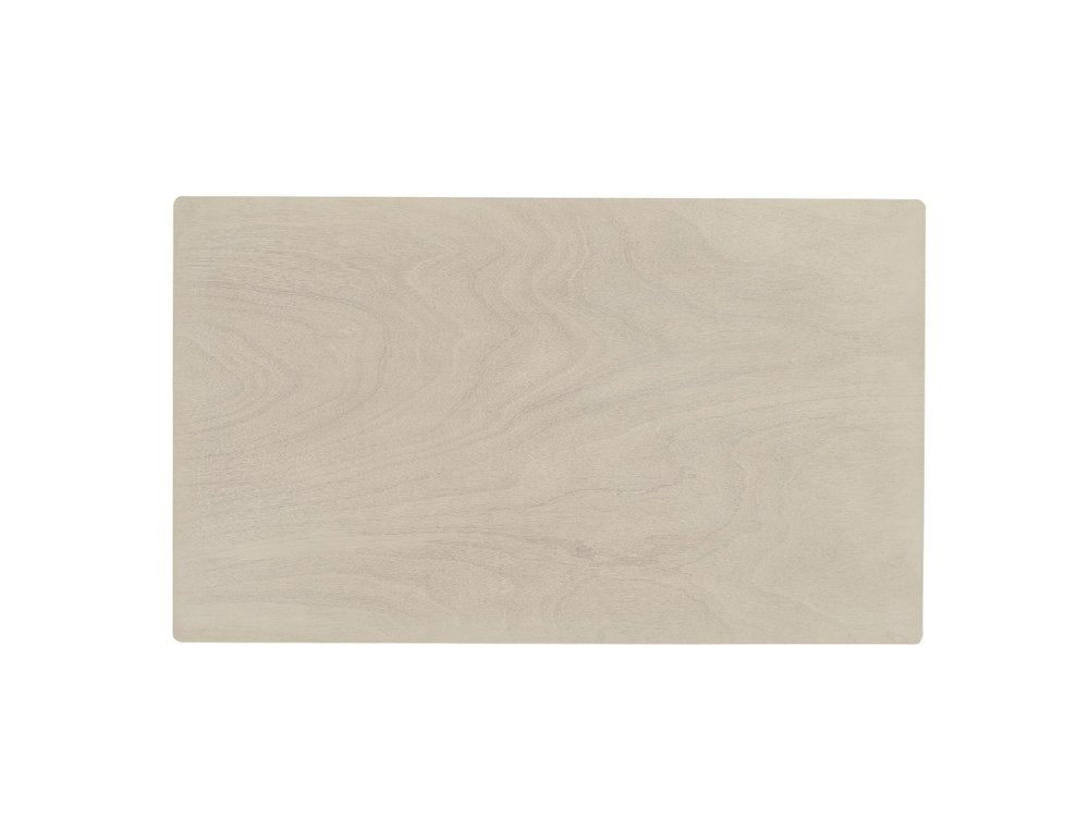 Antiqued White Wood Dining Table - 59-inch