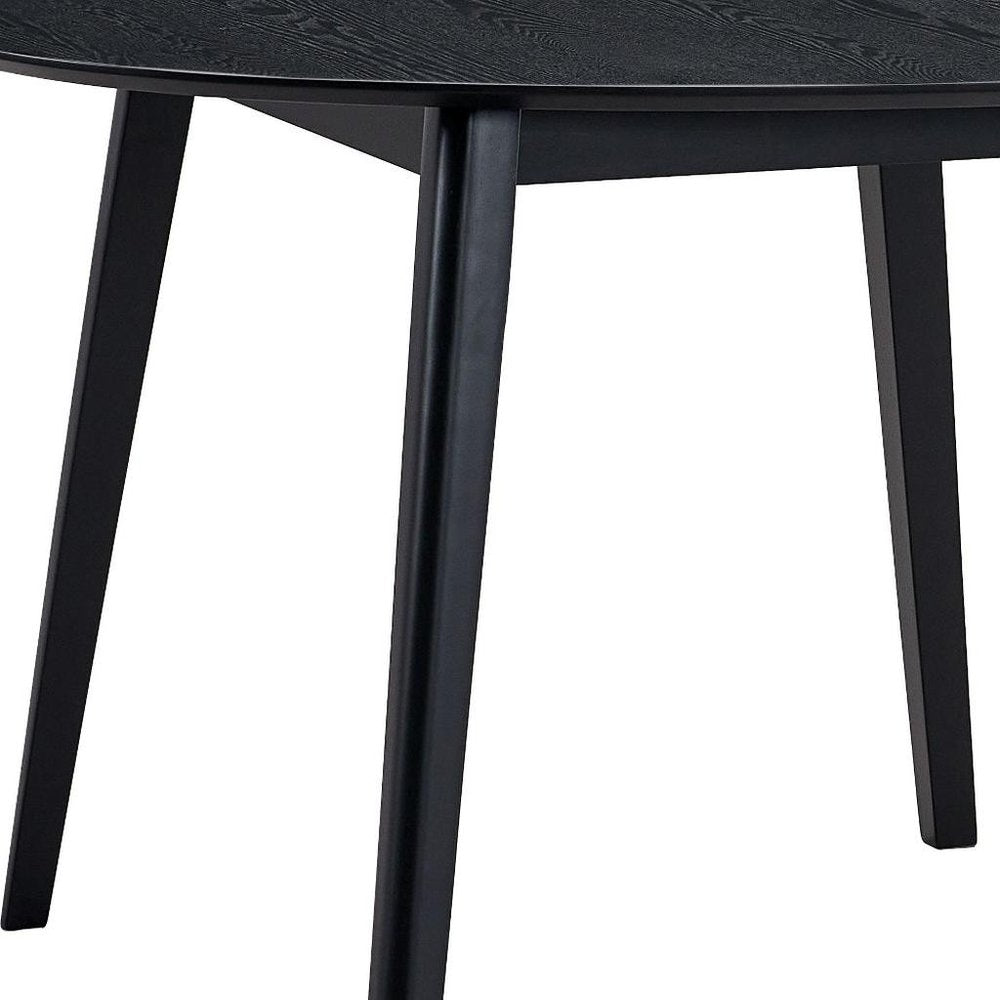 Black Wood Dining Table - 43-inch