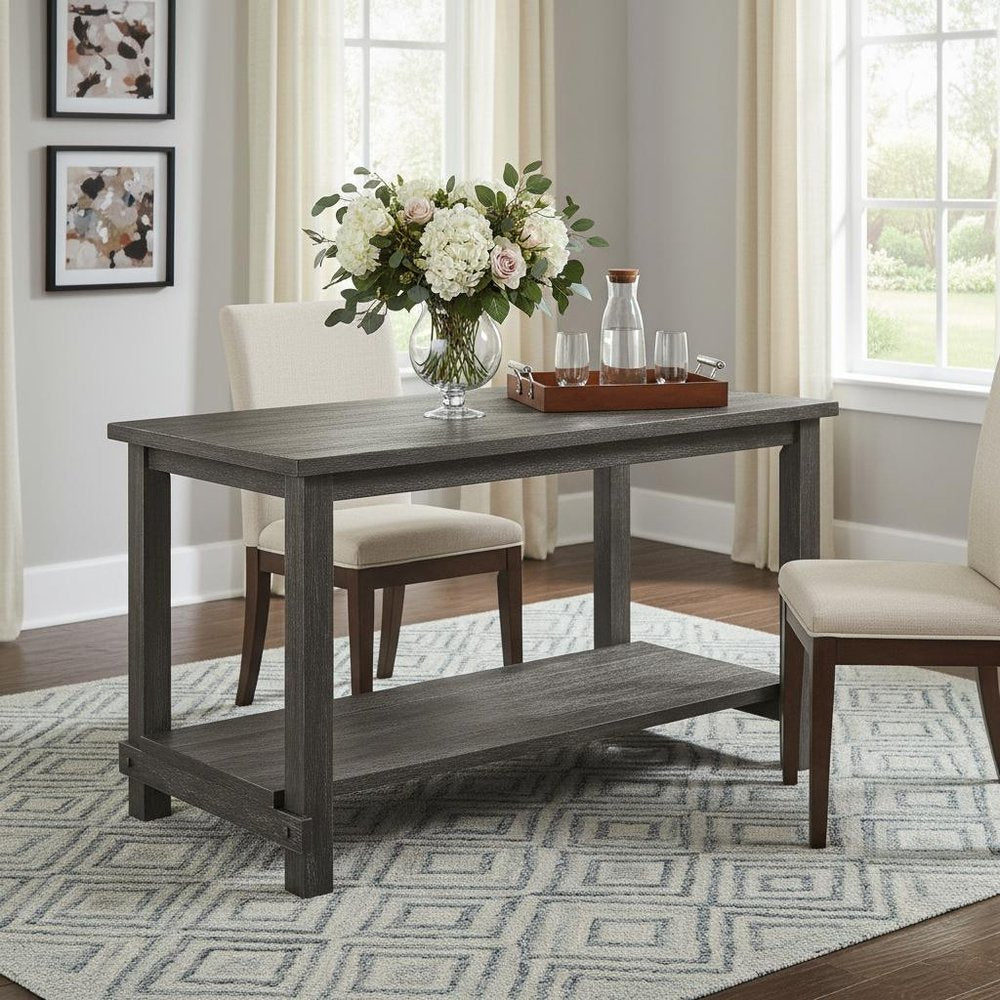 Gray Wood Dining Table - 60-inch