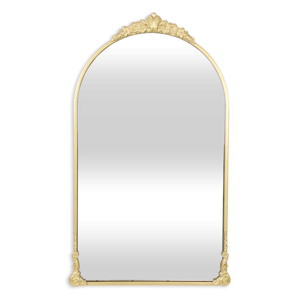 Gold Metal Arch Accent Mirror - 34-inch