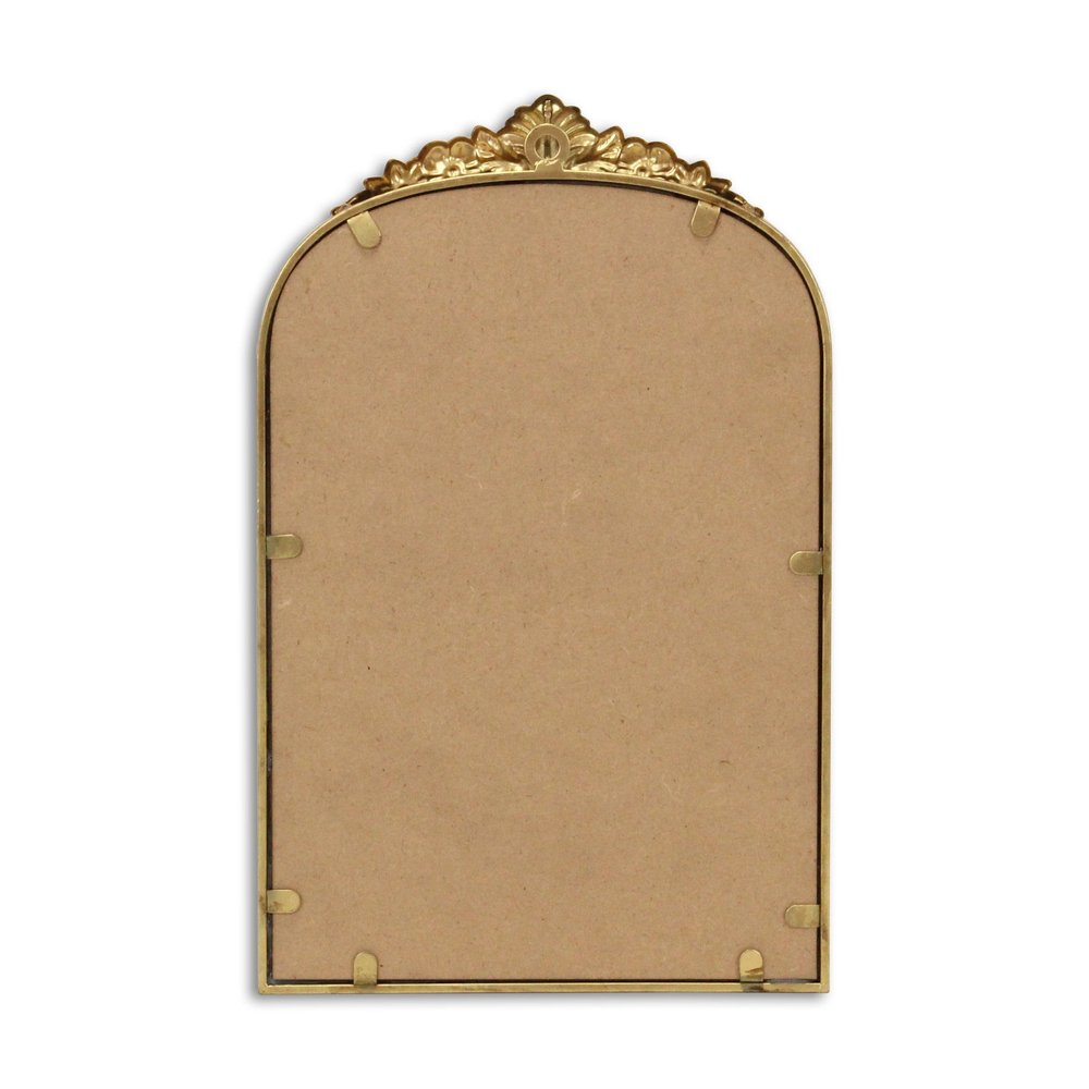 Gold Metal Arch Accent Mirror - 16-inch