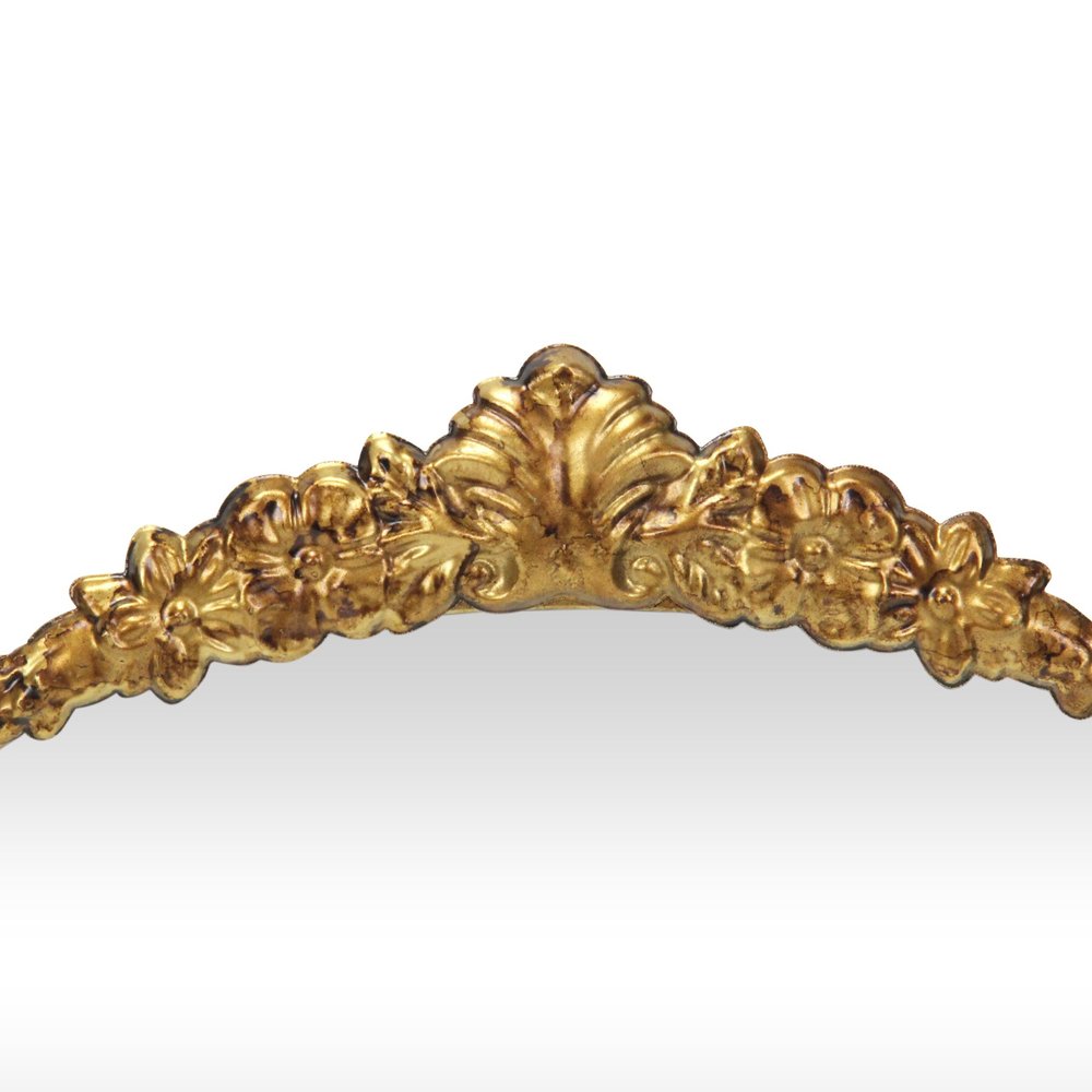 Gold Metal Arch Accent Mirror - 16-inch