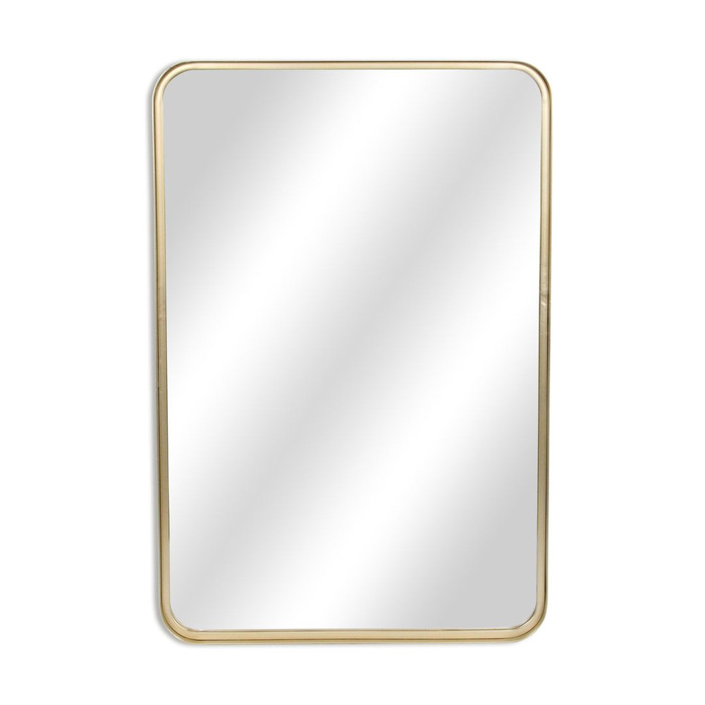 Gold Metal Accent Mirror - 30-inch