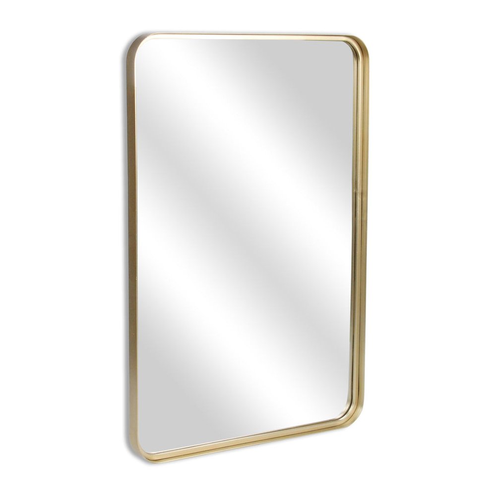 Gold Metal Accent Mirror - 30-inch