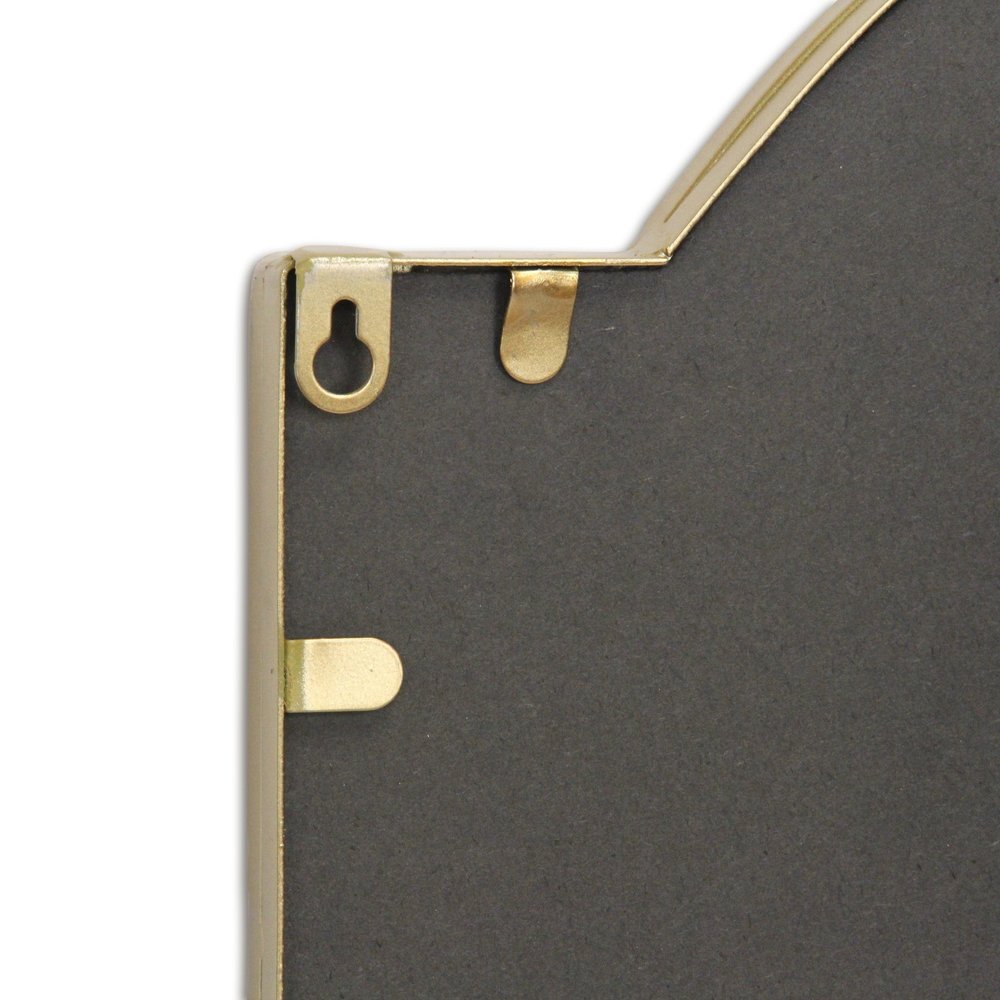 Gold Metal Beaded Arch Accent Mirror - 32-inch