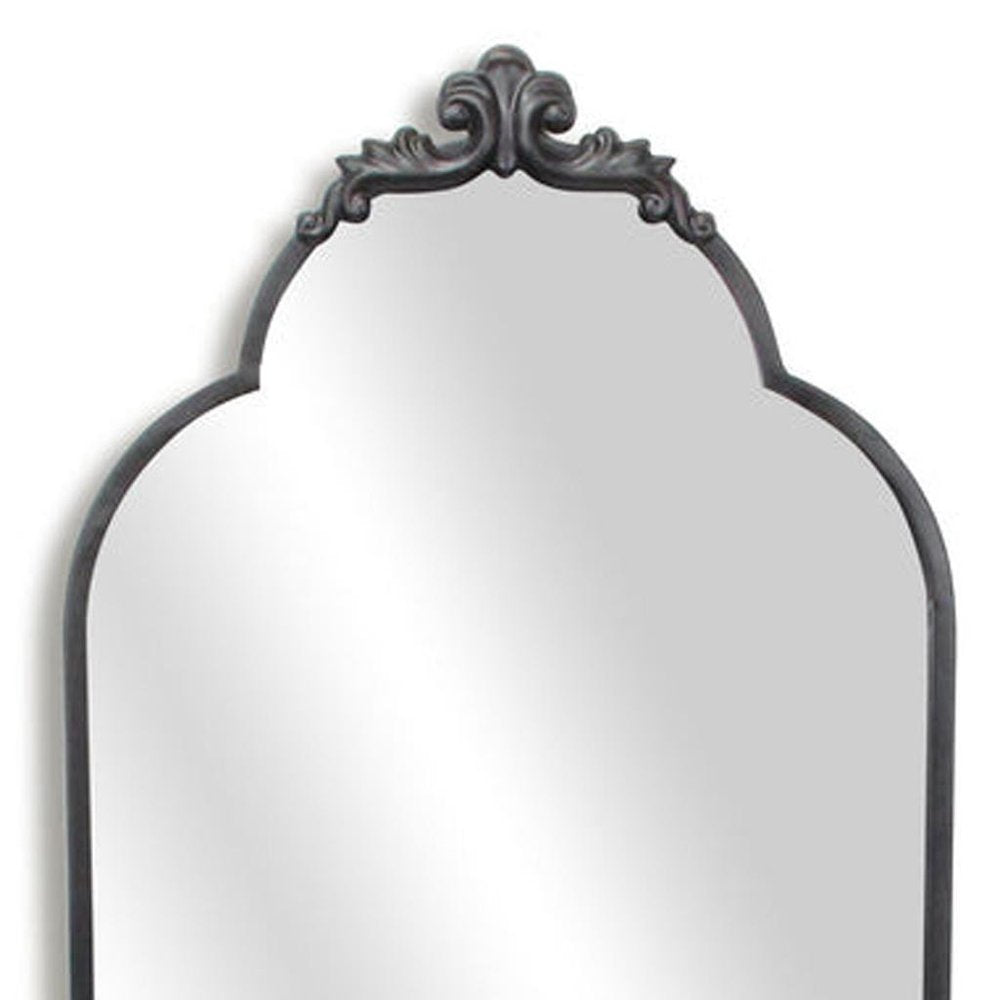 Black Metal Arch Full Length Hanging Mirror - 65-inch