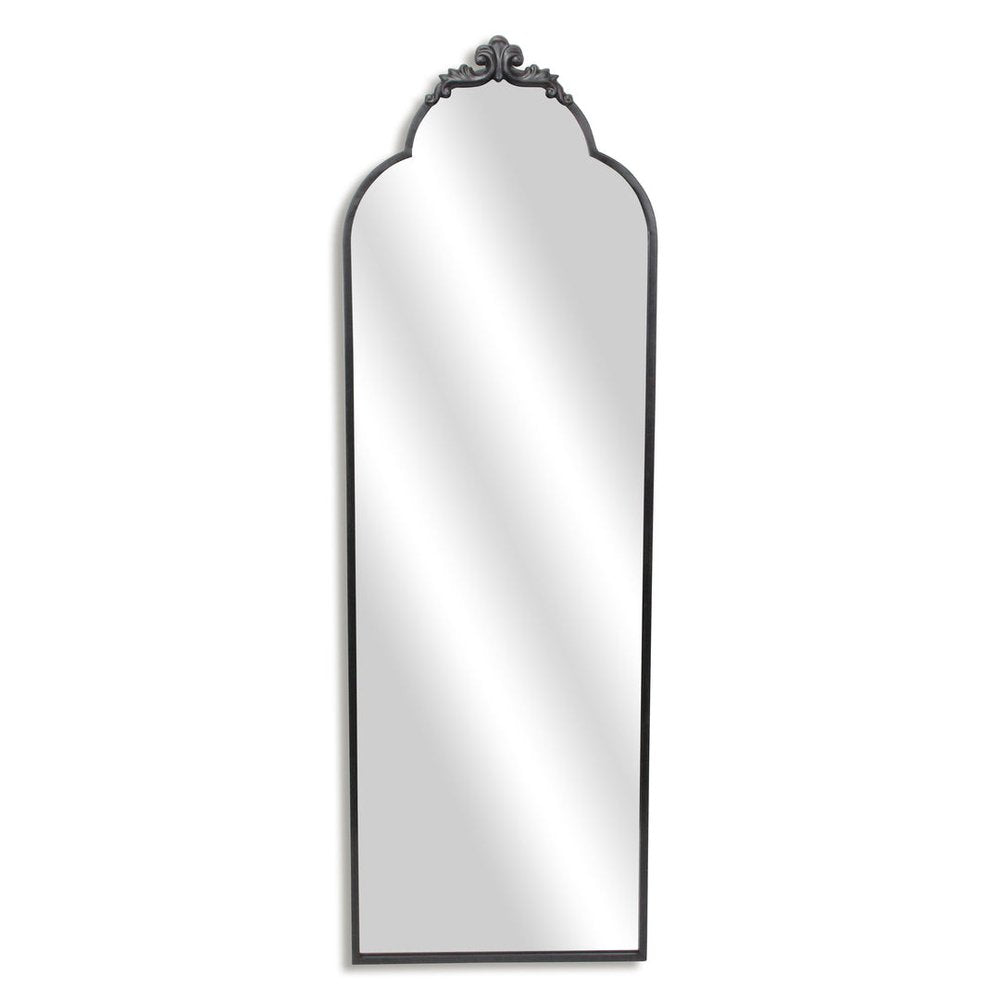 Black Metal Arch Full Length Hanging Mirror - 65-inch