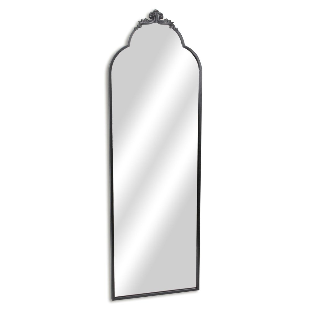 Black Metal Arch Full Length Hanging Mirror - 65-inch