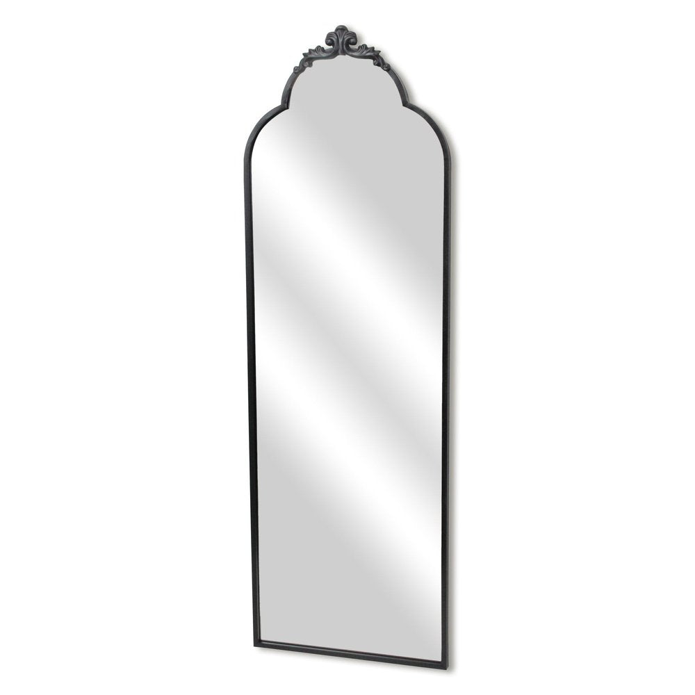 Black Metal Arch Full Length Hanging Mirror - 65-inch
