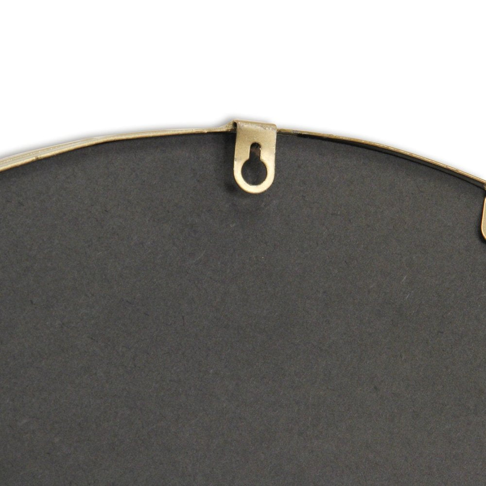 Gold Metal Beaded Arch Accent Mirror - 34-inch