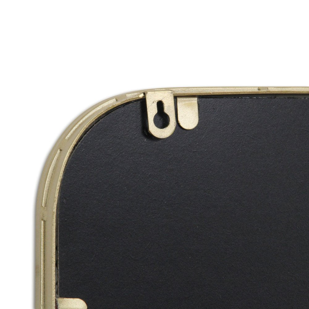 Gold Metal Beaded Accent Mirror - 32-inch