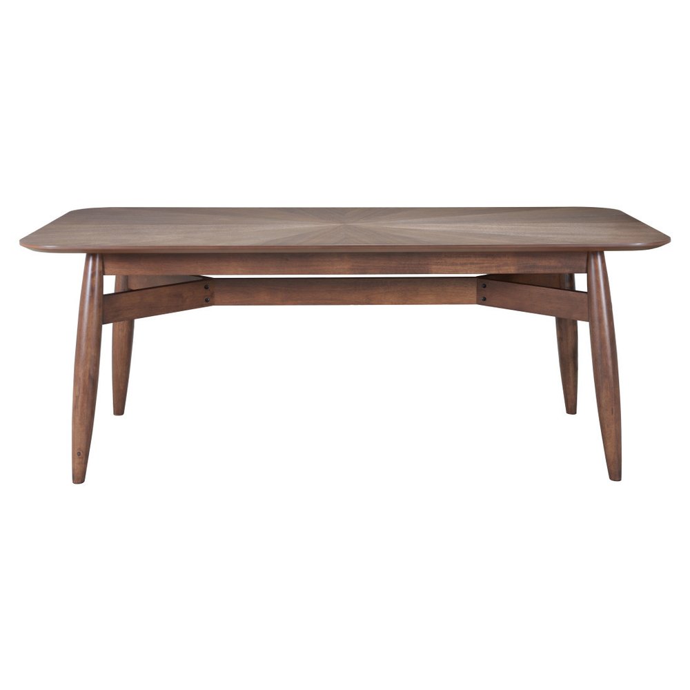 Espresso Solid Wood Dining Table - 78-inch