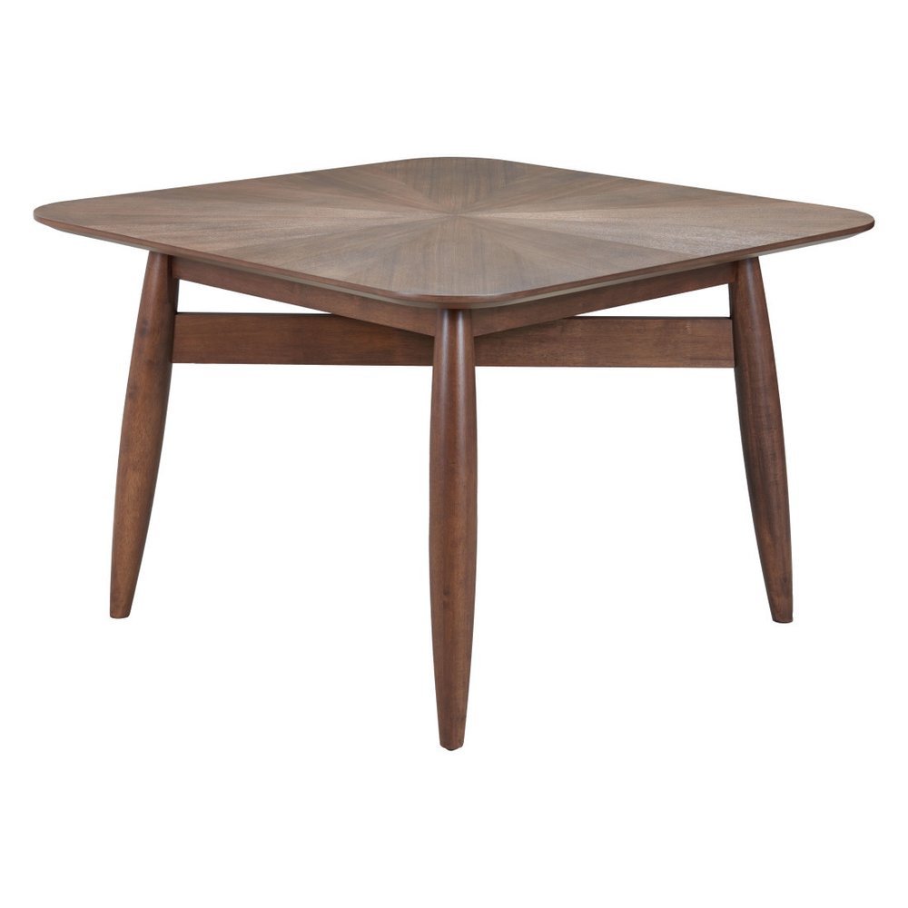 Espresso Solid Wood Square Dining Table - 46-inch