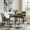 Espresso Solid Wood Square Dining Table - 46-inch
