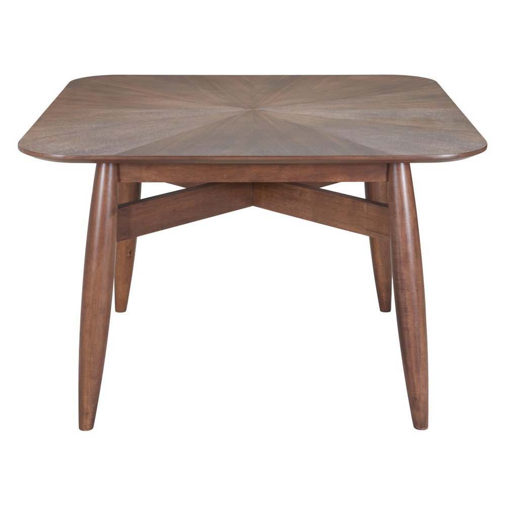 Espresso Solid Wood Square Dining Table - 46-inch