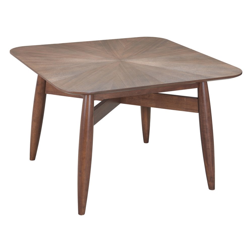 Espresso Solid Wood Square Dining Table - 46-inch