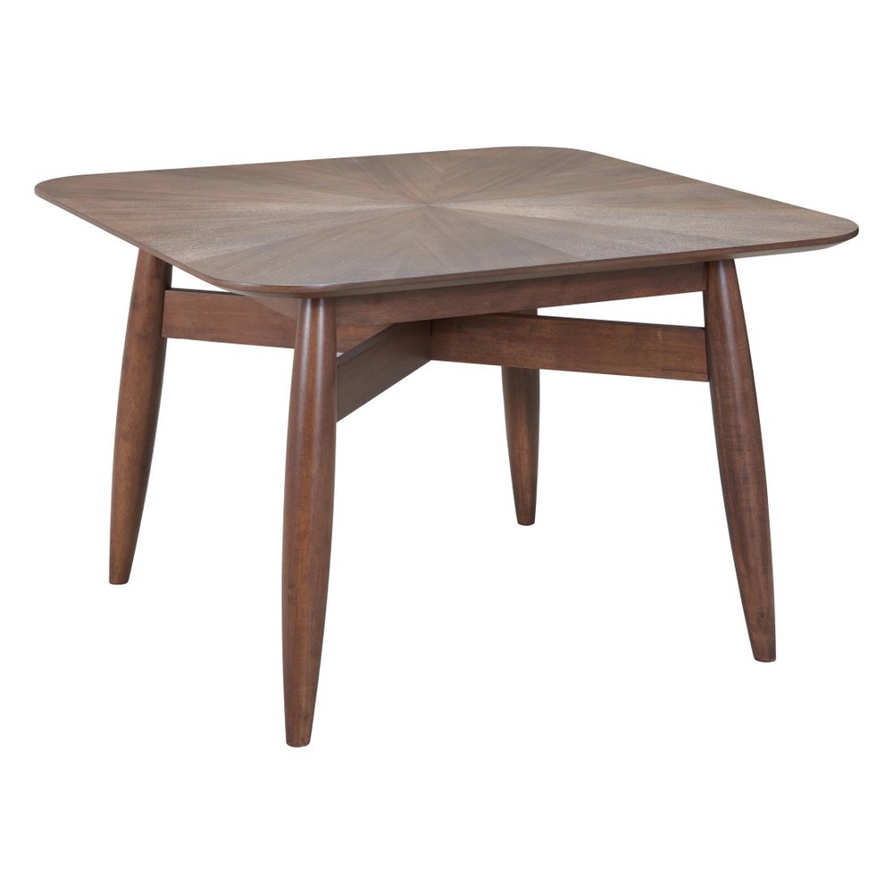 Espresso Solid Wood Square Dining Table - 46-inch