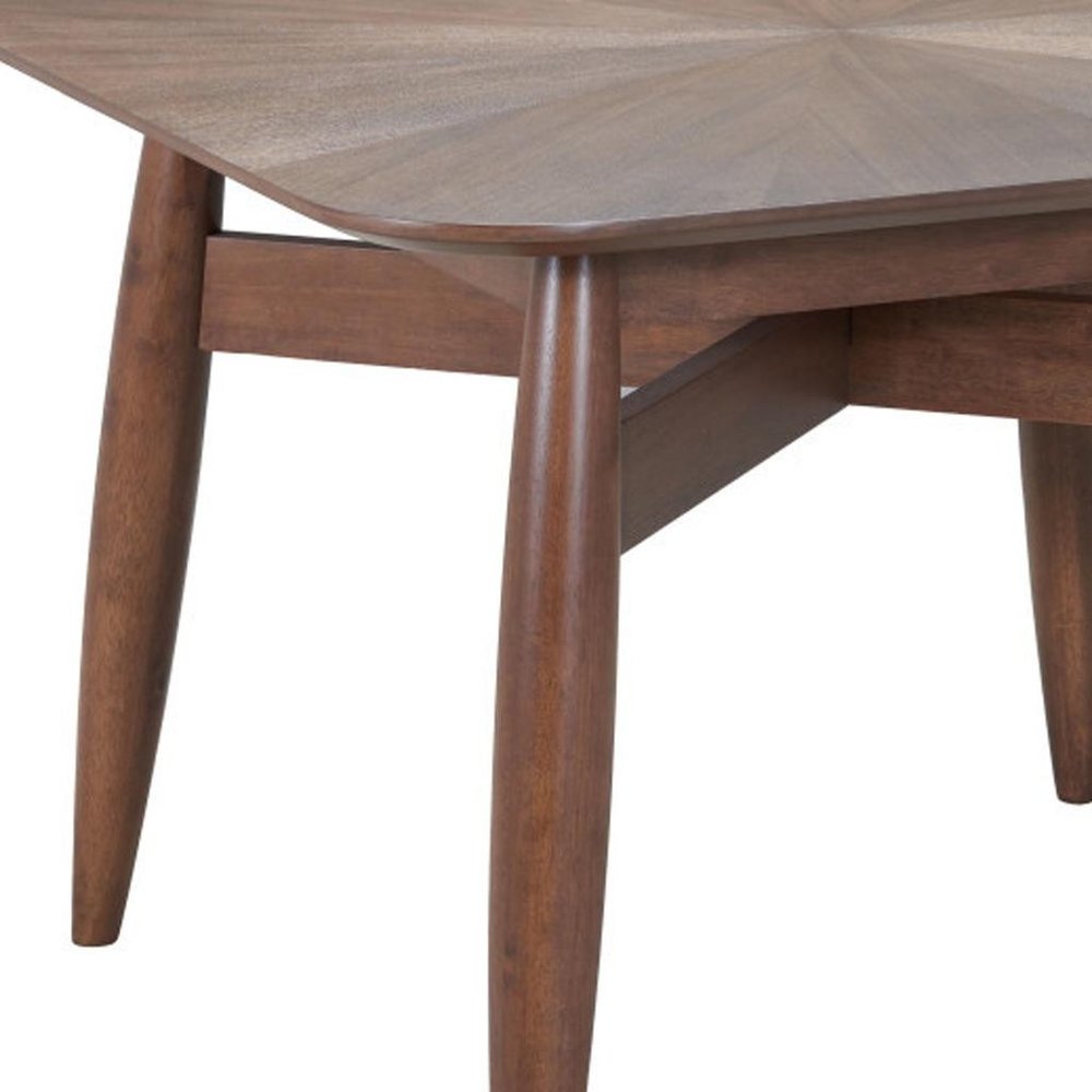 Espresso Solid Wood Square Dining Table - 46-inch