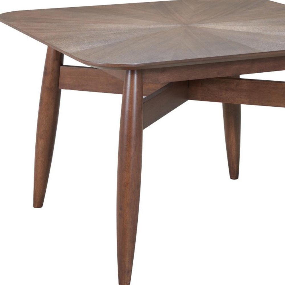 Espresso Solid Wood Square Dining Table - 46-inch