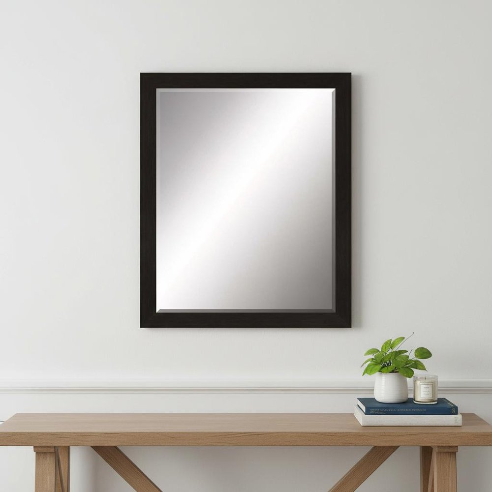 Dark Brown Accent Mirror - 33-inch