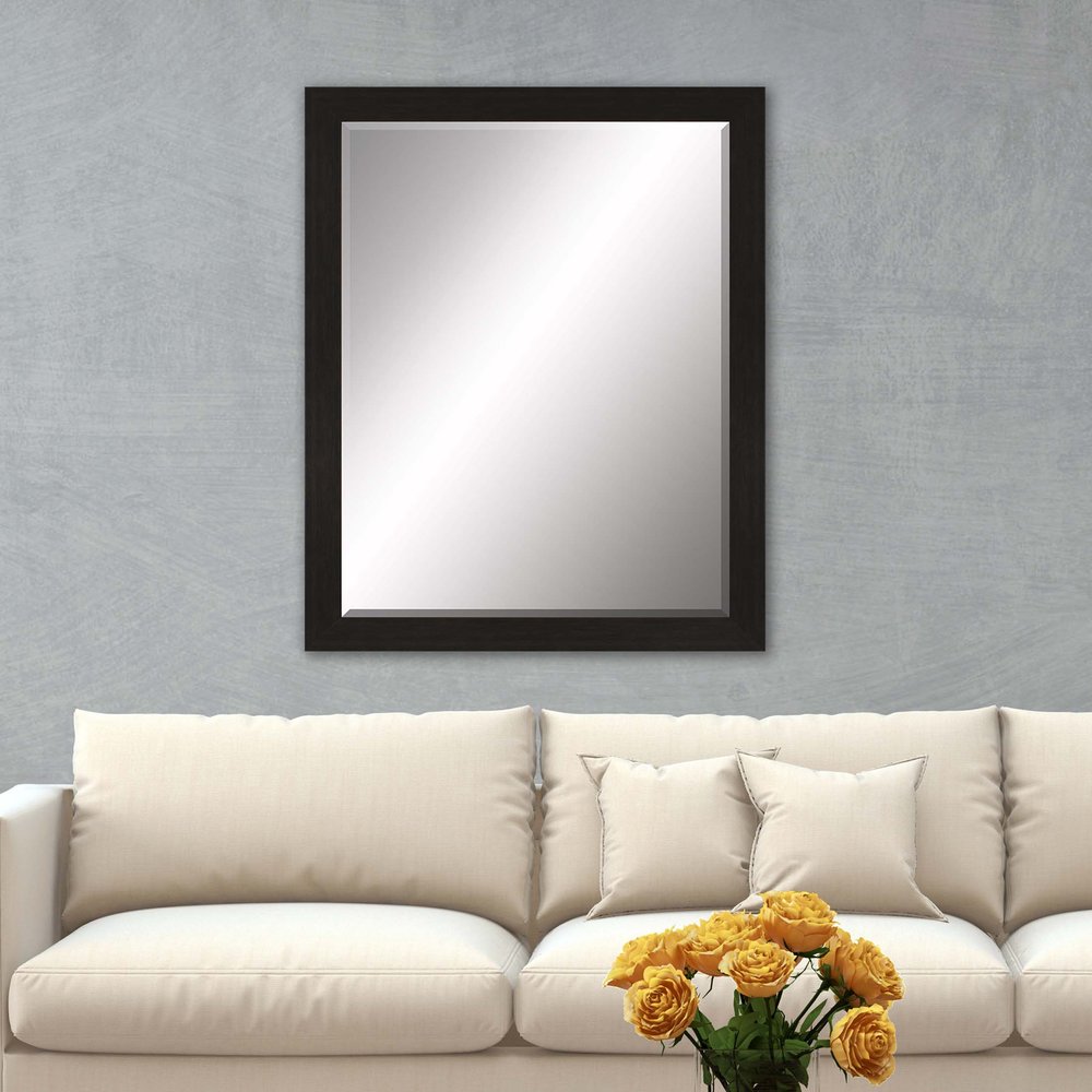 Dark Brown Framed Accent Mirror - 45-inch