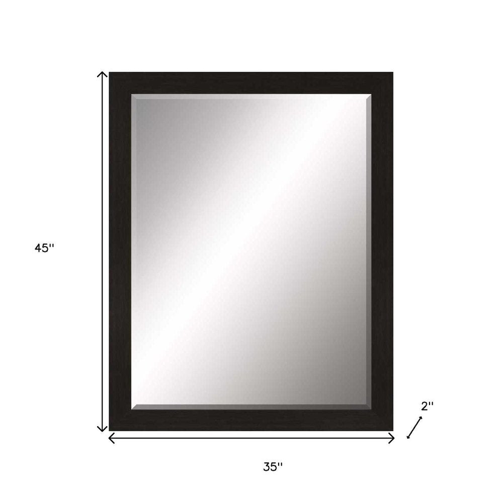 Dark Brown Framed Accent Mirror - 45-inch