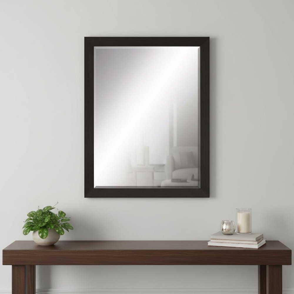 Dark Brown Framed Accent Mirror - 45-inch