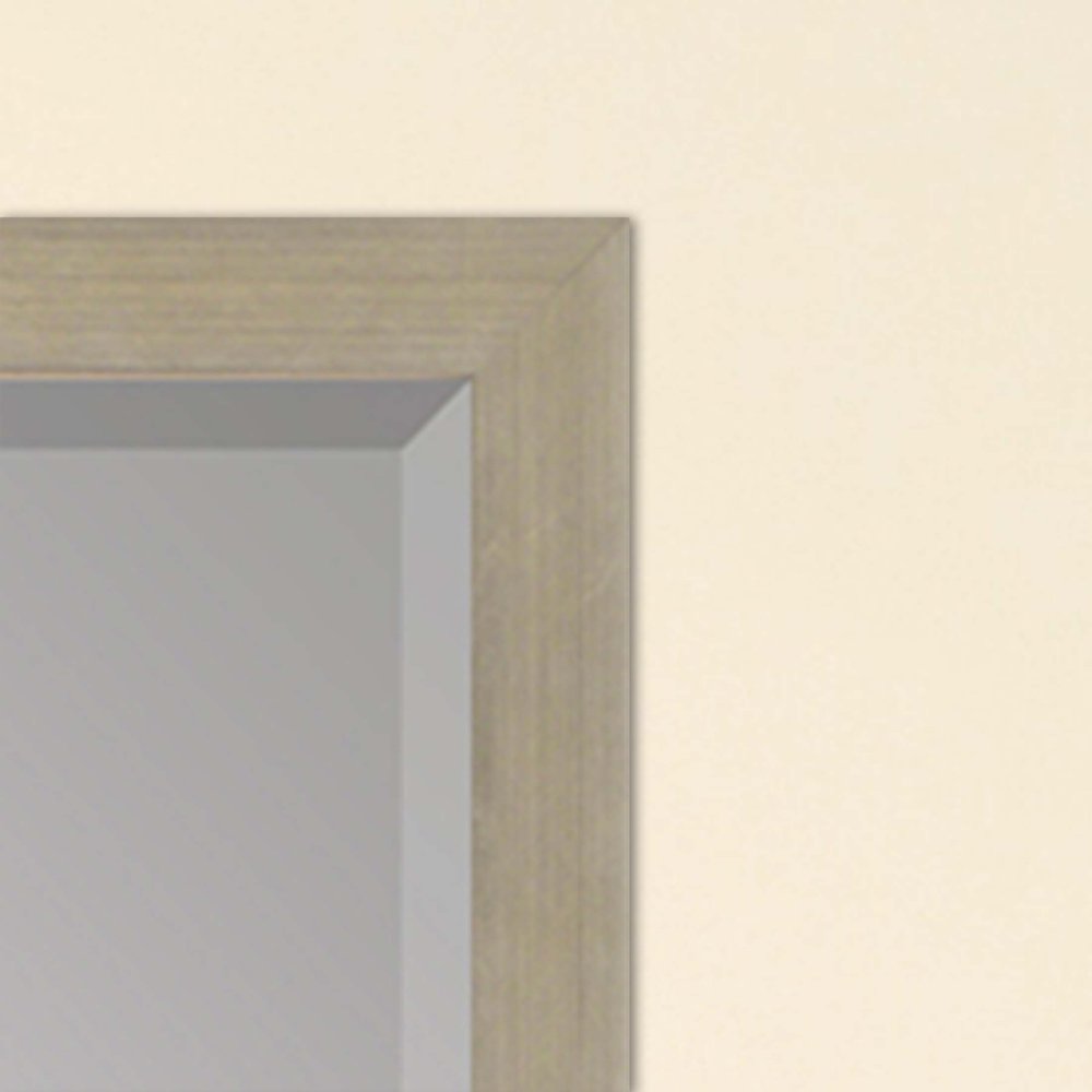 Silver Solid Wood Framed Accent Mirror - 39-inch