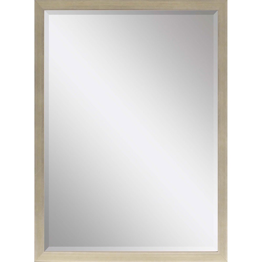 Silver Solid Wood Framed Accent Mirror - 39-inch