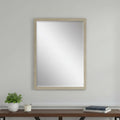 Silver Solid Wood Framed Accent Mirror - 39-inch