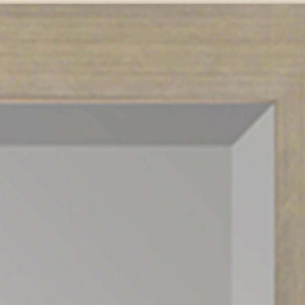 Silver Wood Accent Mirror - 43-inch