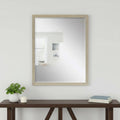 Silver Wood Accent Mirror - 43-inch