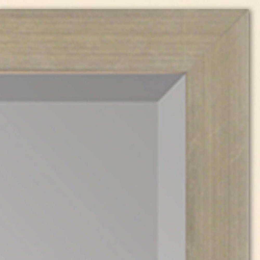 Silver Wood Accent Mirror - 51-inch