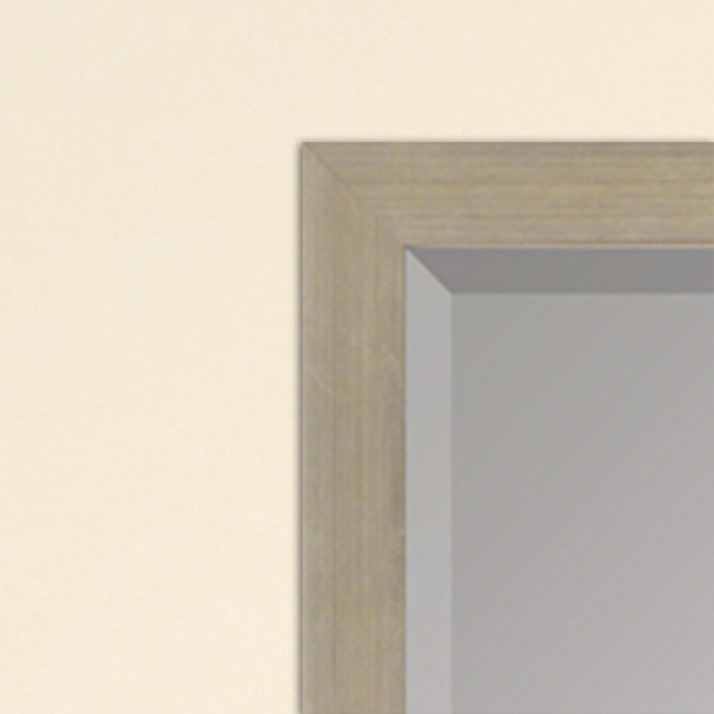 Silver Wood Accent Mirror - 51-inch
