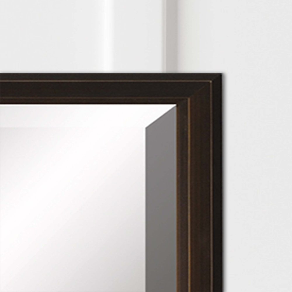 Bronze Wood Accent Mirror - 31-inch