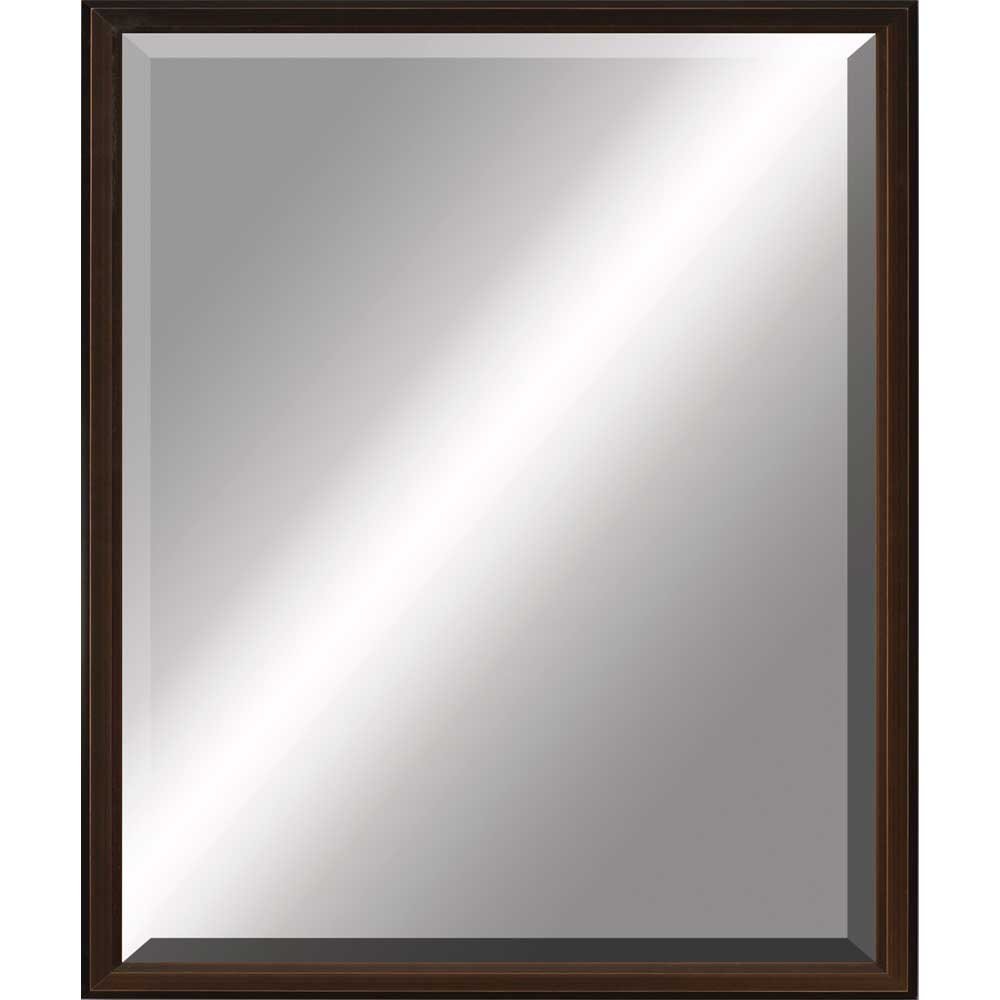 Bronze Wood Accent Mirror - 31-inch