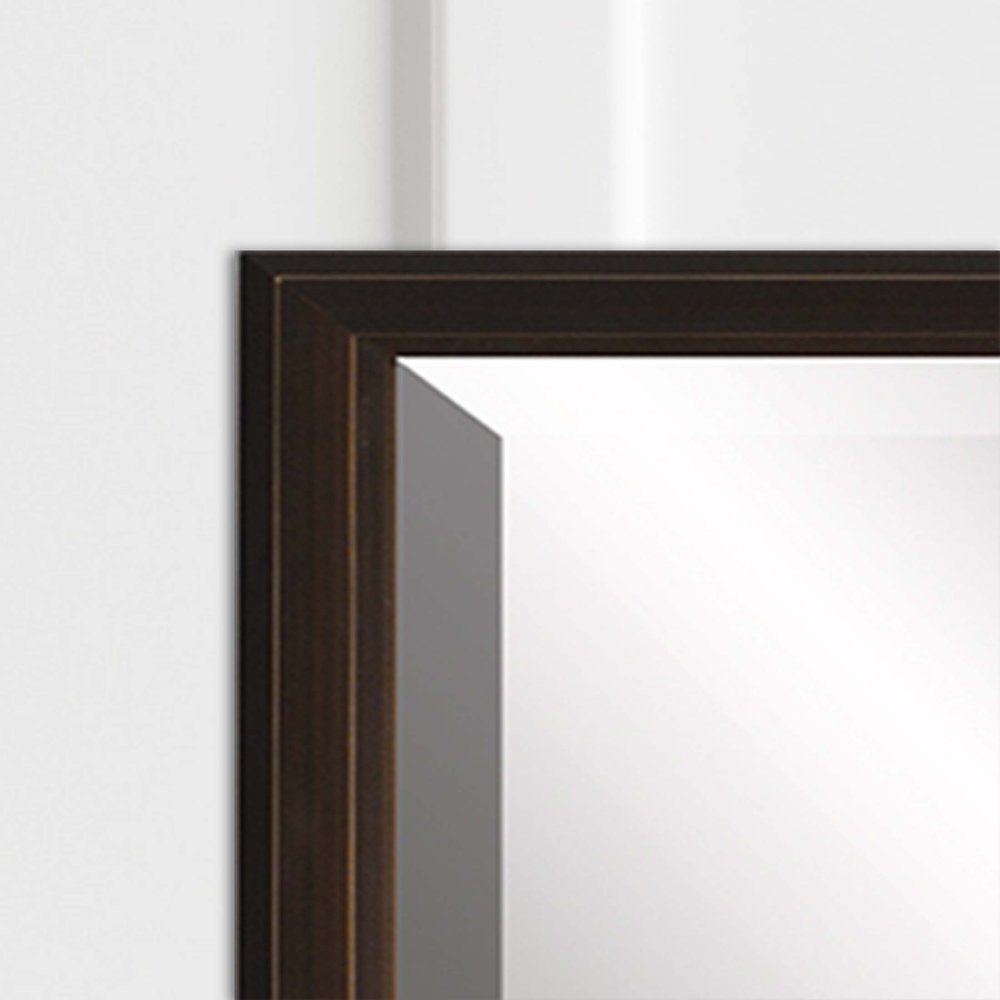 Bronze Wood Accent Mirror - 31-inch