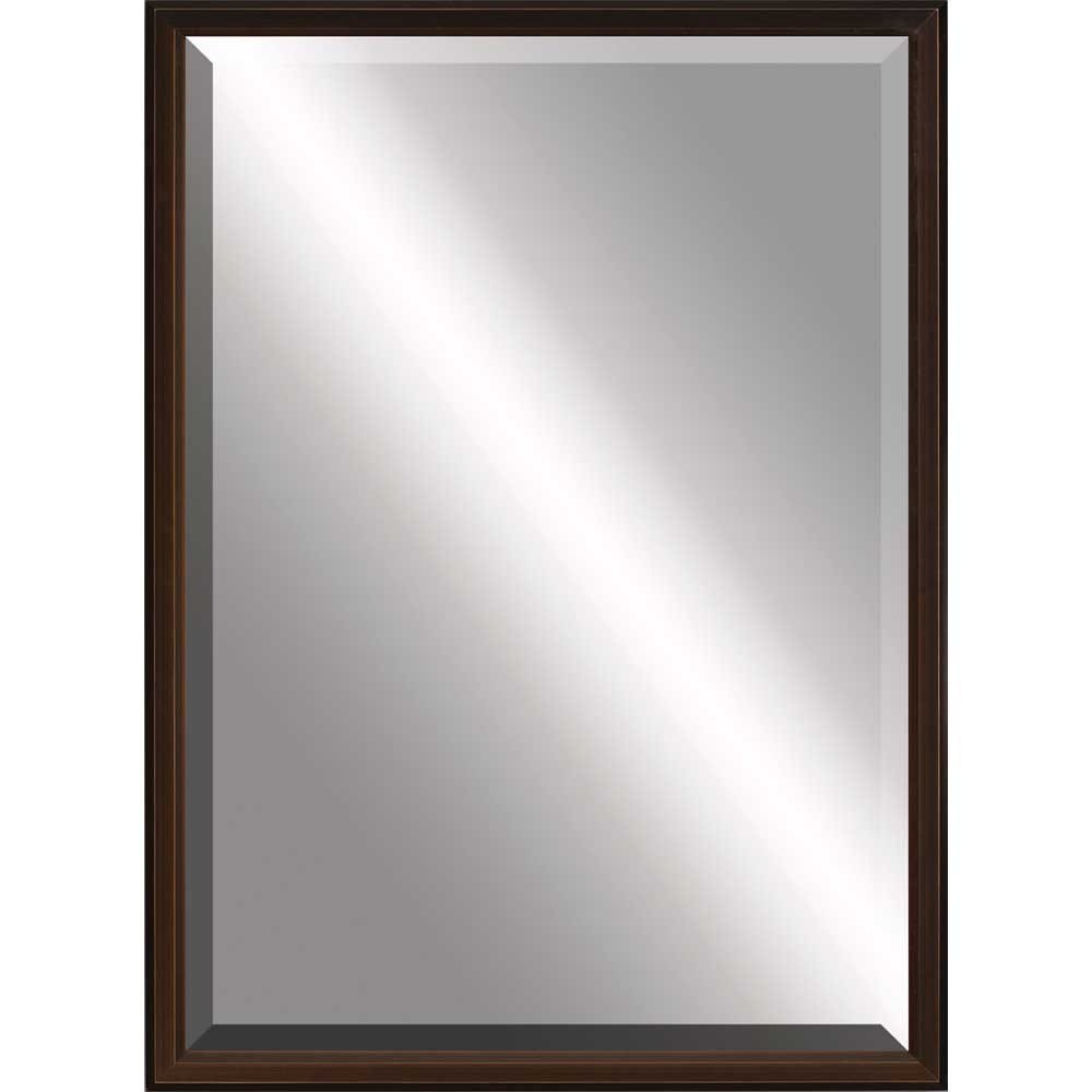 Bronze Wood Accent Mirror - 39-inch