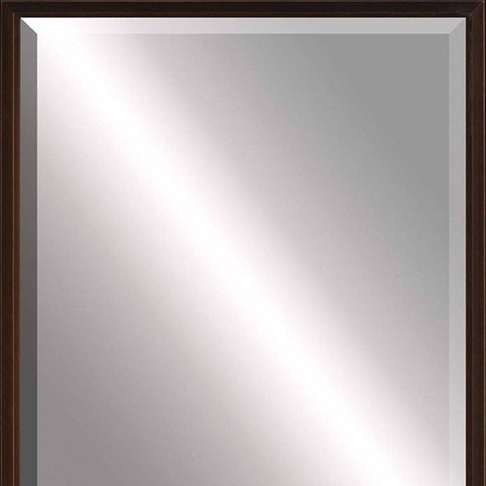 Bronze Wood Accent Mirror - 39-inch