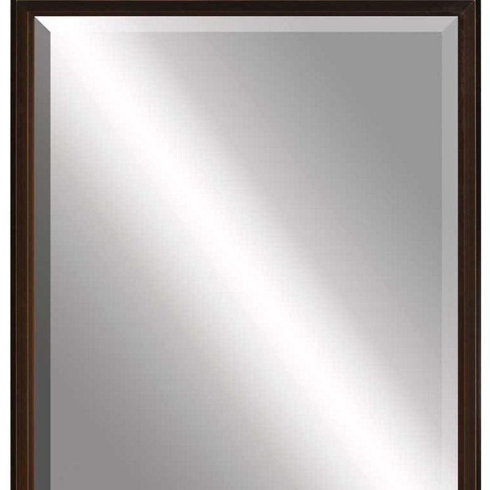 Bronze Wood Accent Mirror - 39-inch