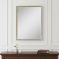 Silver Wood Accent Mirror - 38-inch