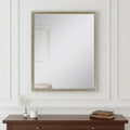Silver Wood Accent Mirror - 42-inch