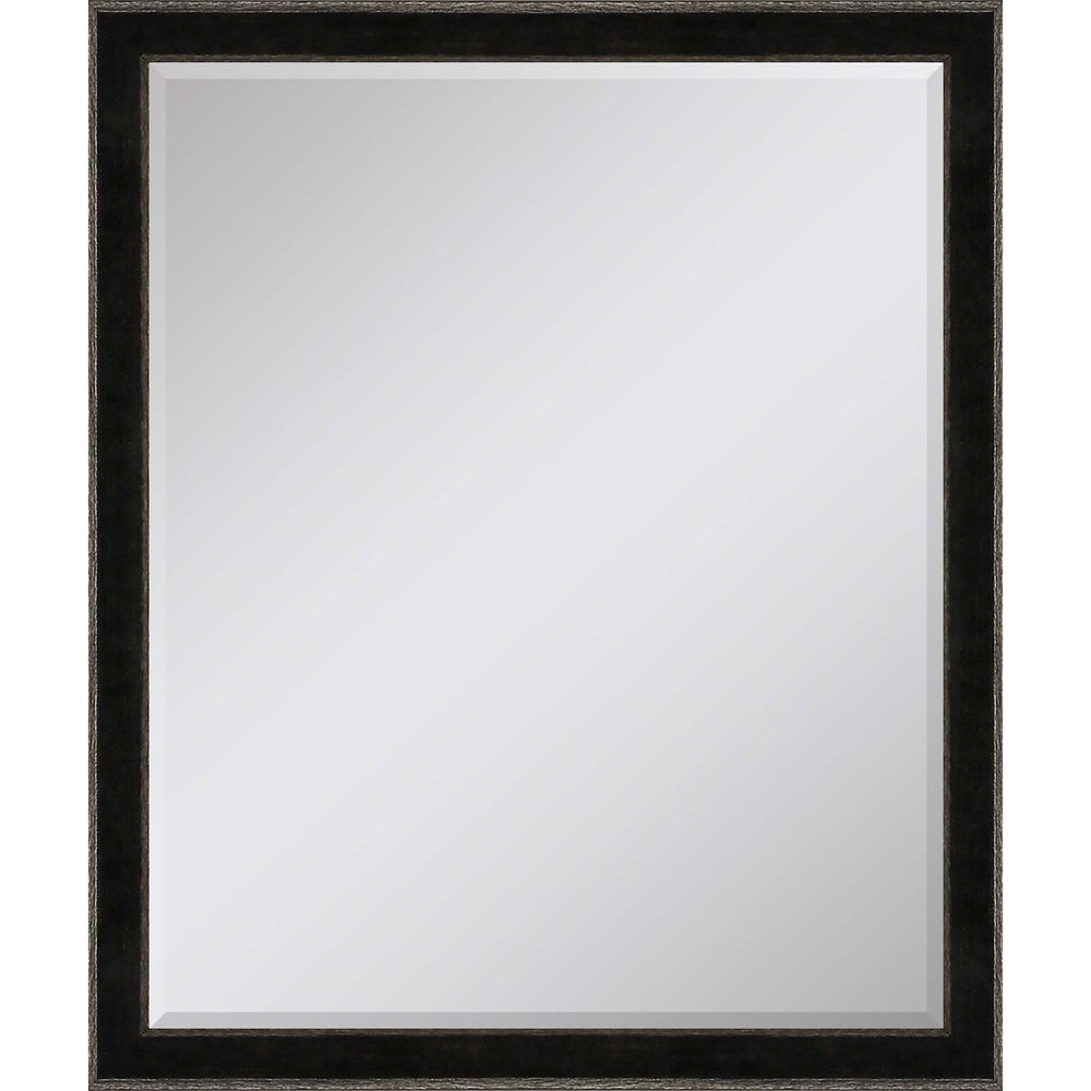 Dark Brown Wood Accent Mirror - 32-inch