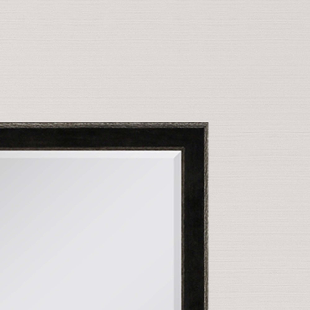 Dark Brown Wood Accent Mirror - 32-inch