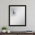 Dark Brown Wood Accent Mirror - 32-inch