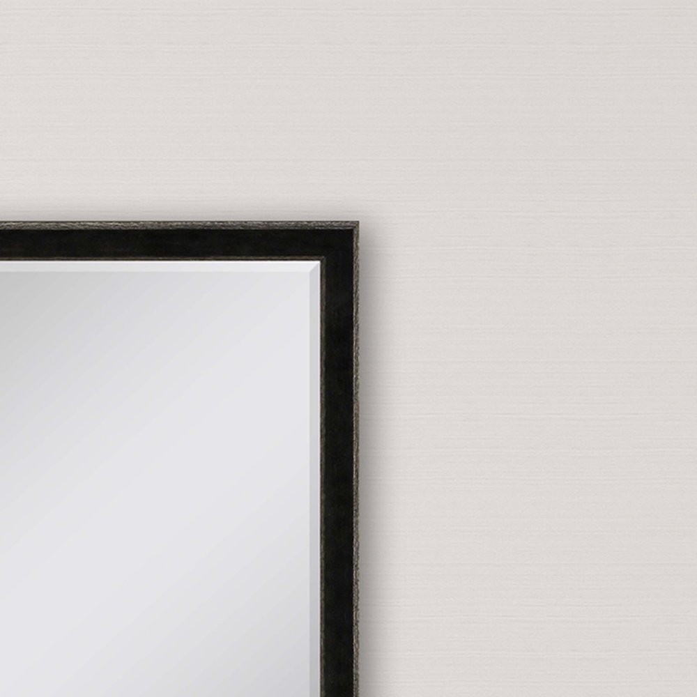 Dark Brown Wood Accent Mirror - 52-inch