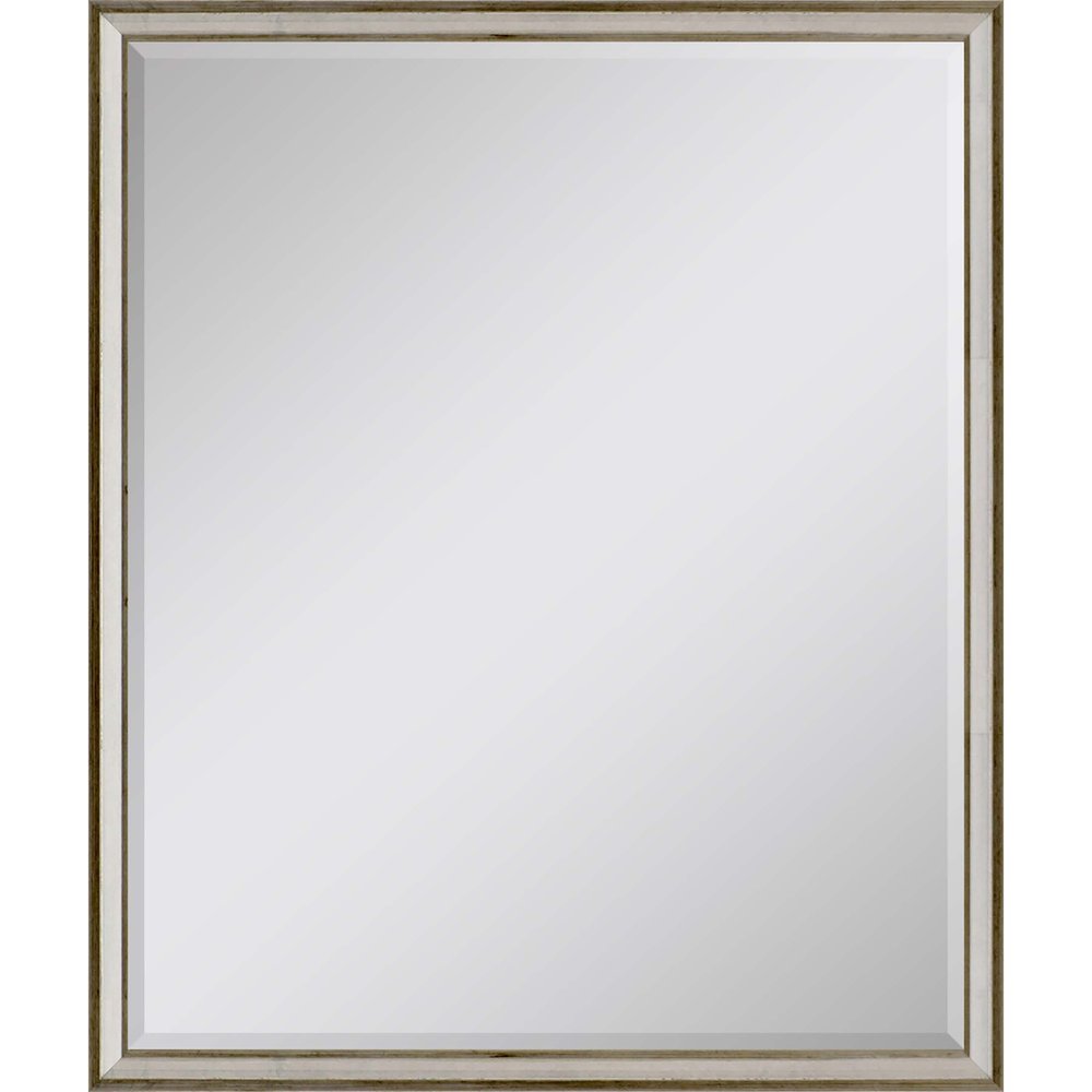 Silver Wood Accent Mirror - 30-inch